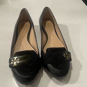 Tory Burch leather Flats in Black